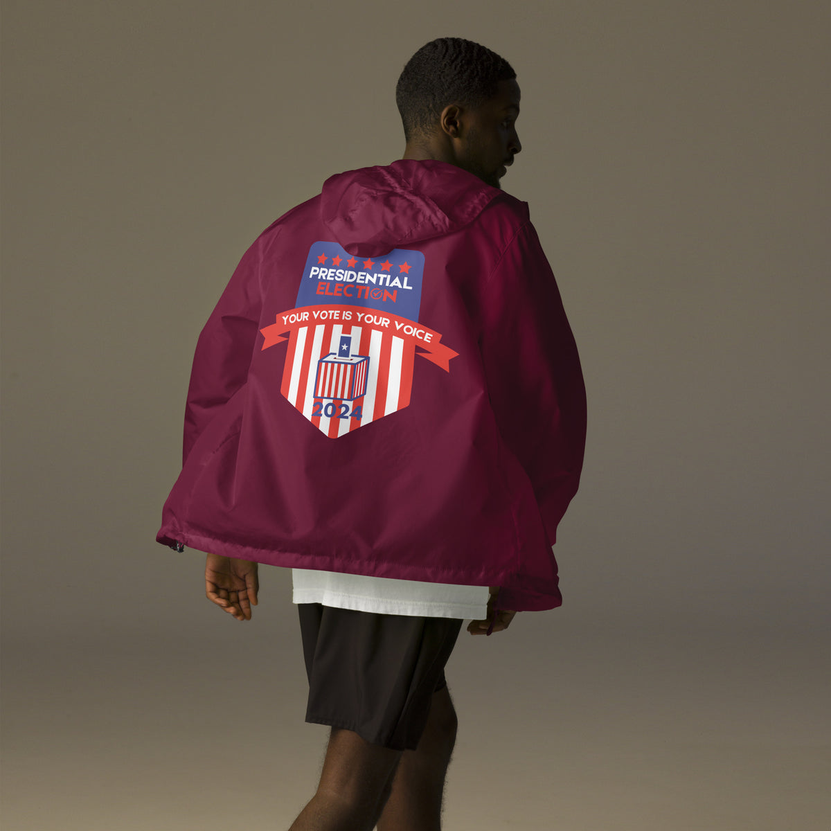 Patriot’s Choice - Presidential Election Windbreaker - Maroon - Hoodies