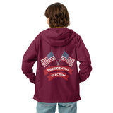 Stars and Stripes Windbreaker - Honor Your Vote - Maroon - Hoodies