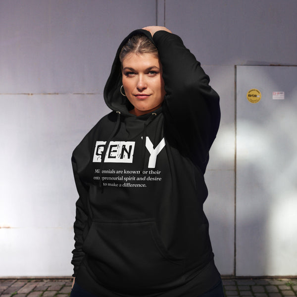 Millennial Power - GEN Y Innovation Hoodie - Black - Hoodies