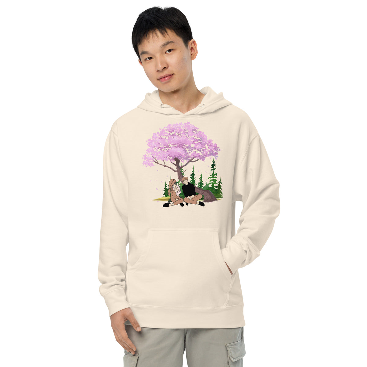 Love's Embrace - A Heartfelt Hoodie for Cherished Memories - - Print Material