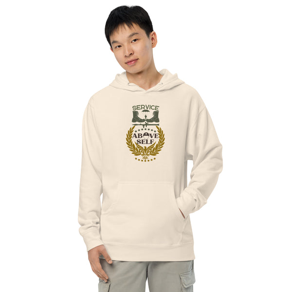 Dedication and Duty - Military Pride Hoodie - Bone - Hoodies