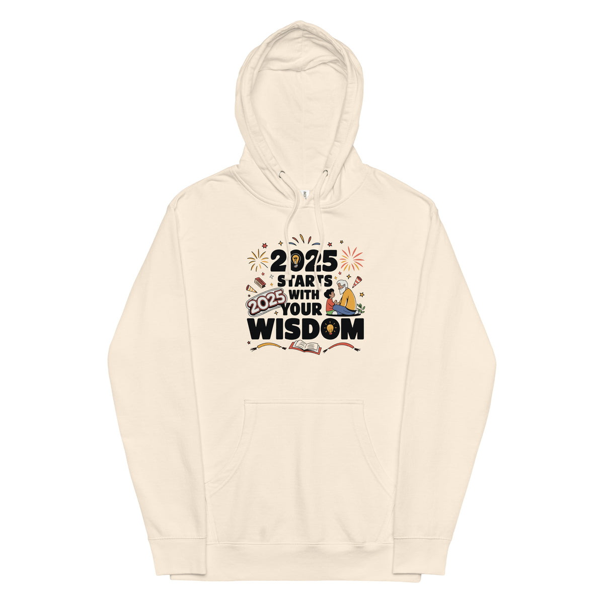 Wisdom-Inspired 2025 Hoodie Gift for Mentors - Bone - Hoodies