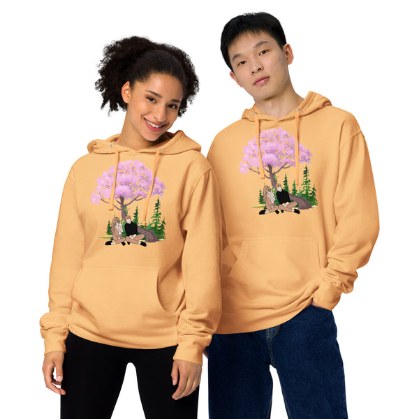 Love's Embrace - A Heartfelt Hoodie for Cherished Memories - Peach - Print Material