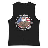 Eagle Pride - Name of Pride' Army Muscle Tank - Black - Tank Tops