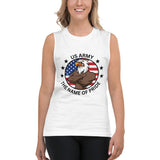 Eagle Pride - Name of Pride' Army Muscle Tank - - Tank Tops