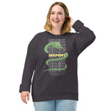 Winding Wonder - Organic Serpent Sweatshirt - Charcoal Melange - Sweatshirts