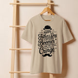 Organic Ribbed T-Shirt Gift for Dad – Father’s Day Special - Desert Dust - T-shirt