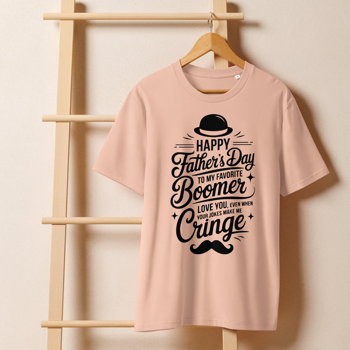 Organic Ribbed T-Shirt Gift for Dad – Father’s Day Special - Fraiche Peche - T-shirt