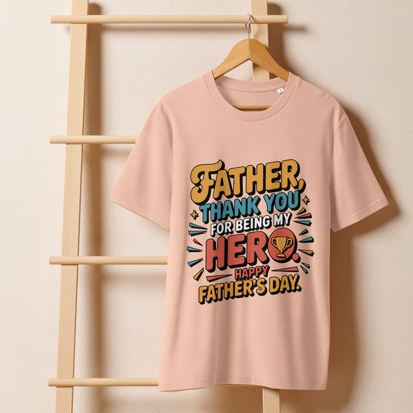 Pixel Dad Hero Tee – Father’s Day Gift - Fraiche Peche - T-shirt