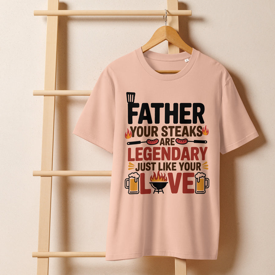 BBQ Legend Dad T-Shirt Gift - Fraiche Peche - T-Shirt