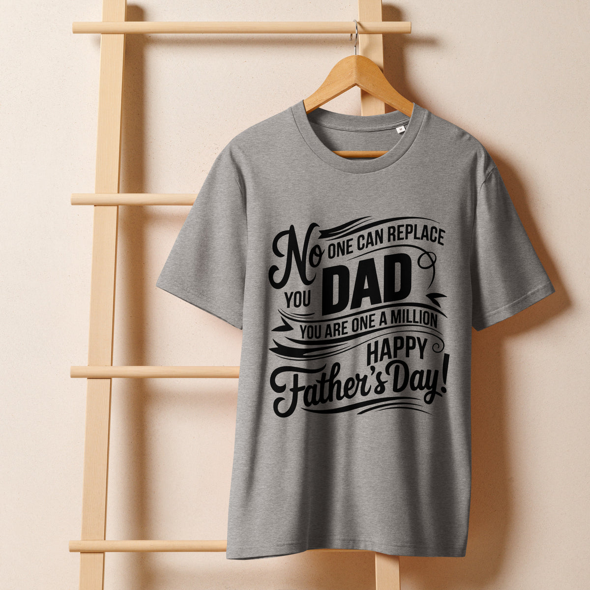 Unisex Father’s Day Tee – Premium Organic Cotton - Heather Grey - T-Shirt