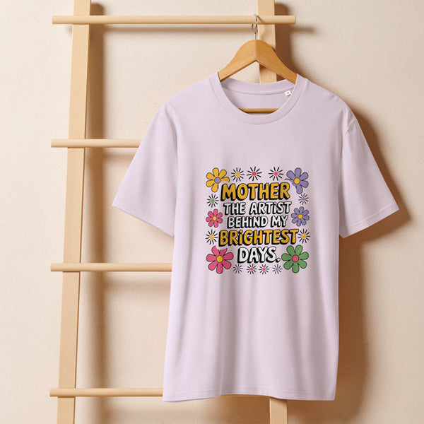 Brightest Days Mom Tee – Artistic Mother’s Day Gift - Lavender - T-shirt