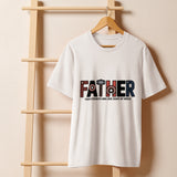 Super dad Hero Father’s Day T-Shirt Gift - White - T-shirt
