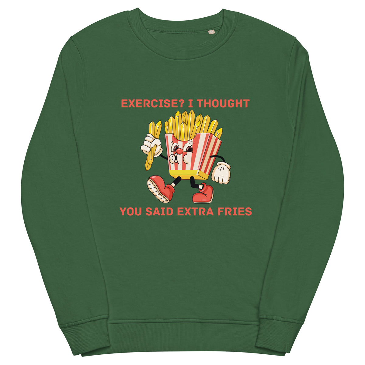 Fun & Play - Extra Fries Humor Sweatshirt - - Sweatshirts