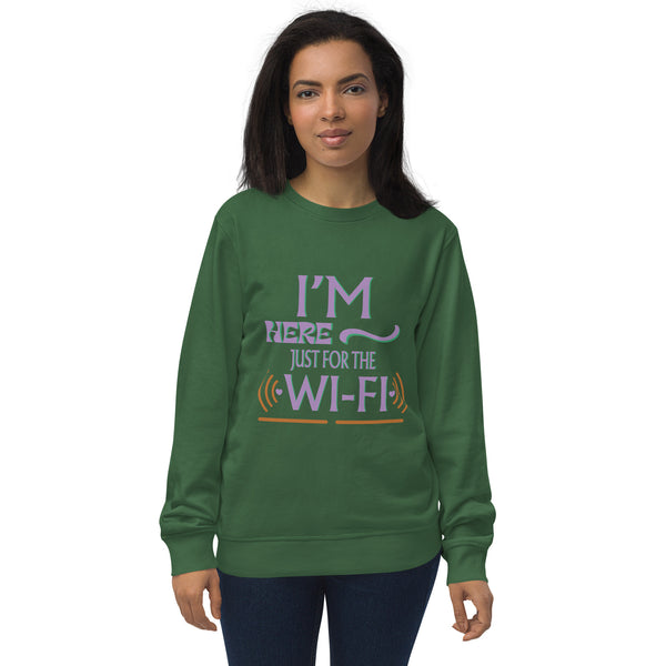 Wi-Fi Lover - Here Just for the Signal - Bottle Green - Sweatshirts