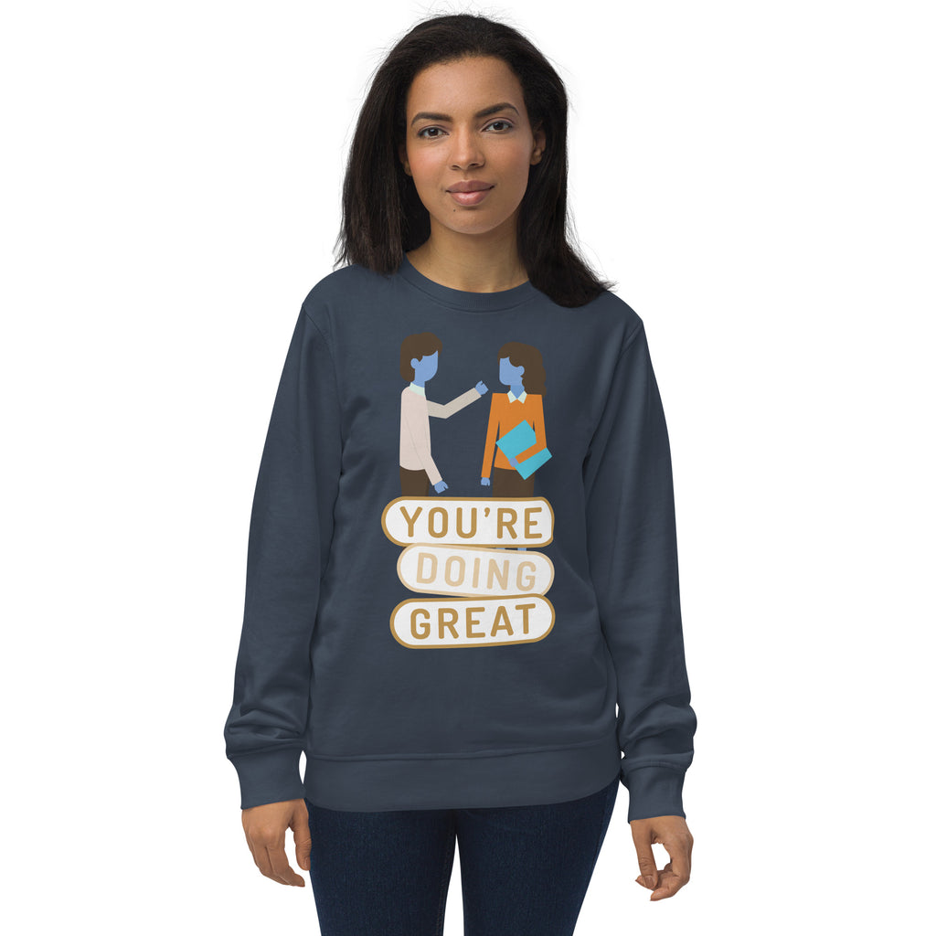 Uplifting Conversations - Your Daily Dose of Motivation - French Navy - Sweatshirts