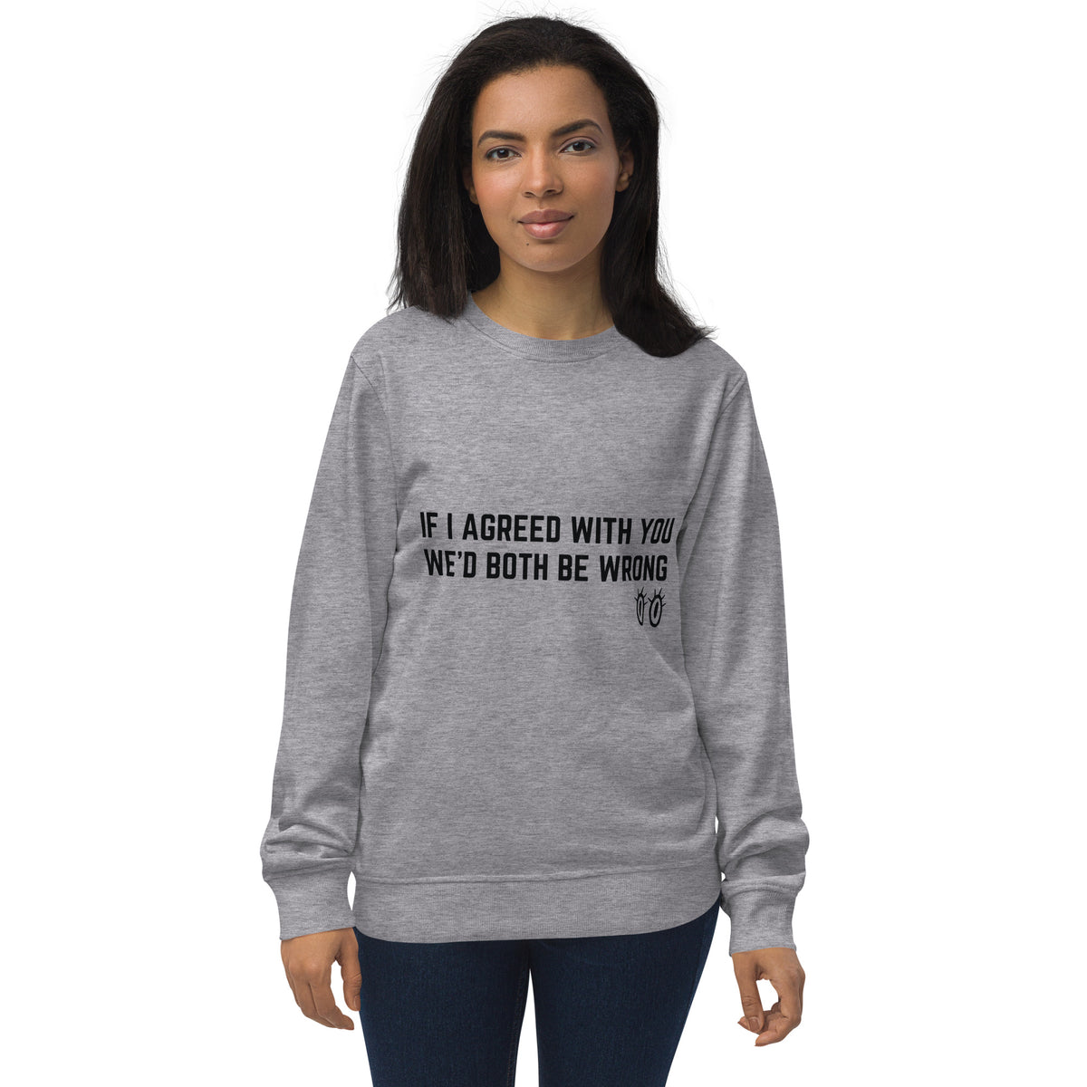 Clever Comebacks - Short Temper Statement - Grey Melange - Sweatshirts