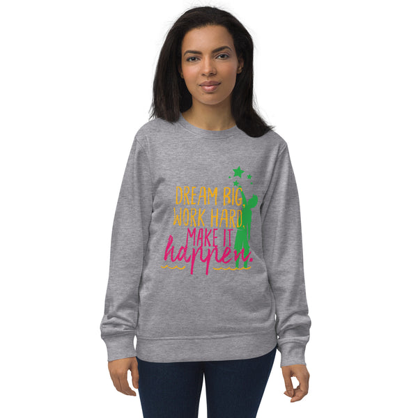 Dream Big, Work Hard - Empowerment in Every Stitch - Grey Melange - Sweatshirts