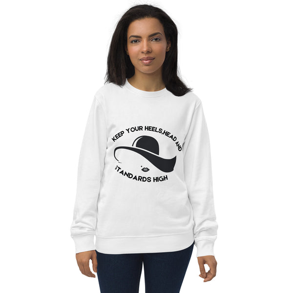 Minimalist Sophistication - Keep Your Standards High - White - Sweatshirts