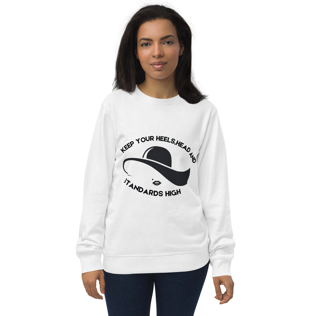 Minimalist Sophistication - Keep Your Standards High - White - Sweatshirts