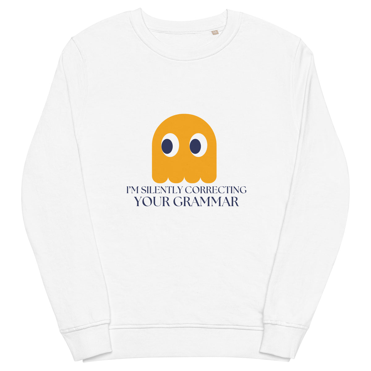 Grammar Ghost - Silent Correction Sweatshirt - - Sweatshirts