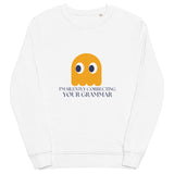 Grammar Ghost - Silent Correction Sweatshirt - - Sweatshirts