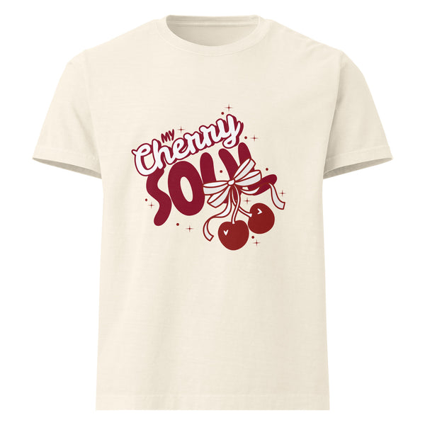 Oversized Cherry Love Tee – For Your Wife - - T-Shirts