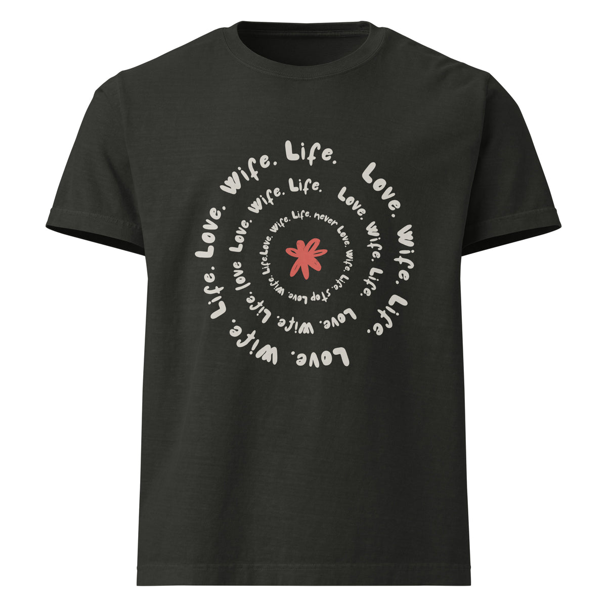 Spiral Love Oversized Tee – For the Heart of Your Life - - T-Shirts