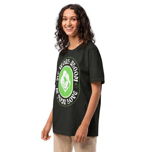 Romantic Oversized Tee – My World in Her Love - - T-Shirts