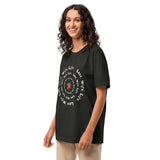 Spiral Love Oversized Tee – For the Heart of Your Life - - T-Shirts