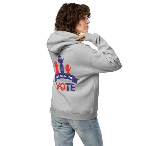 Raise Your Hand for Change - Unisex Civic Duty Hoodie - - Hoodies