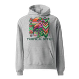 Surf and Style - Embrace the Tropical Flamingo Spirit - - Hoodies