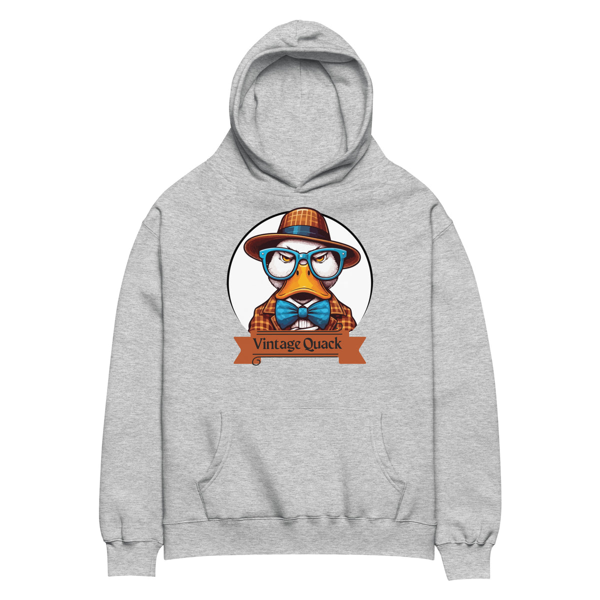 Retro Delight - Vintage Quack Hoodie - - Hoodies