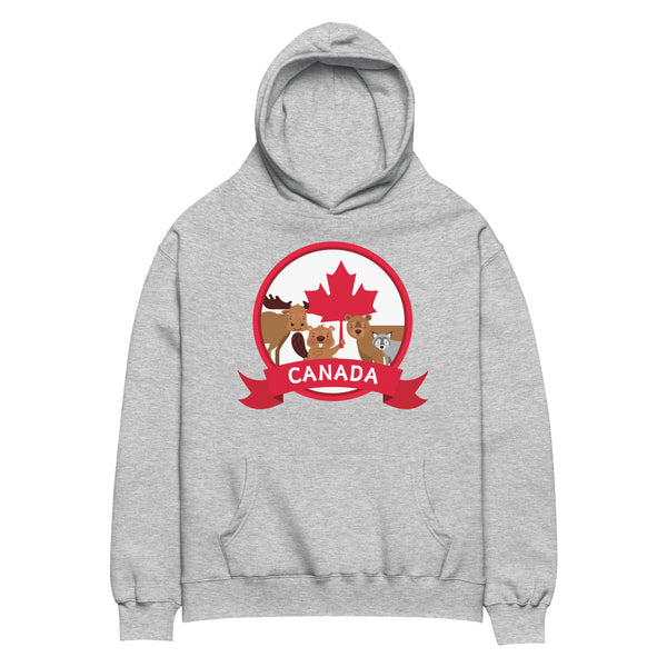 Canadian Critters - Cozy Wildlife Hoodie - - Hoodies