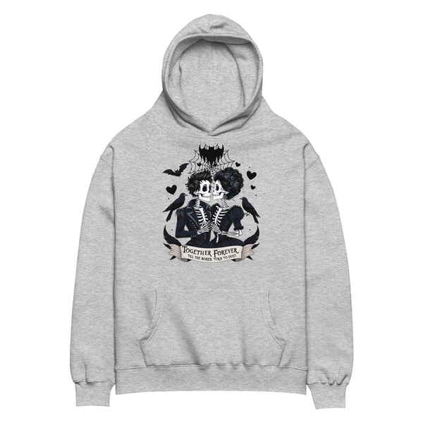 Together Forever Gothic Romance Hoodie - - Hoodies