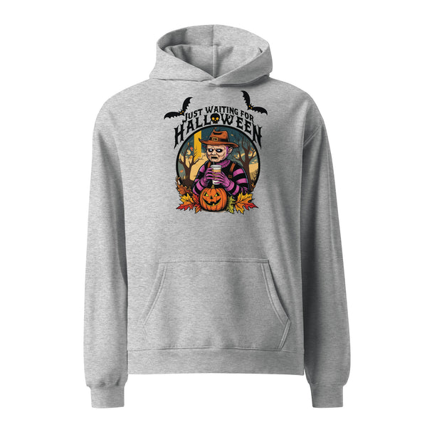 Halloween Harvest - Scarecrow Coffee Time Hoodie - Athletic Heather - Hoodies