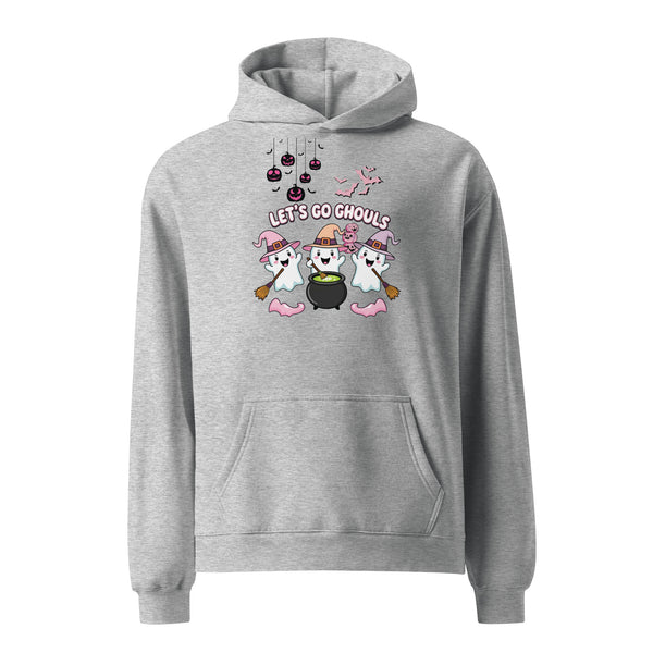 Bewitched Ghosts and Cauldrons Hoodie - Athletic Heather - Hoodies