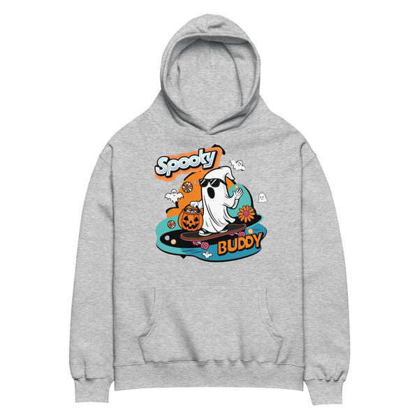 Trick-or-Treat in Style - Spooky Buddy Skateboard Hoodie - - Hoodies