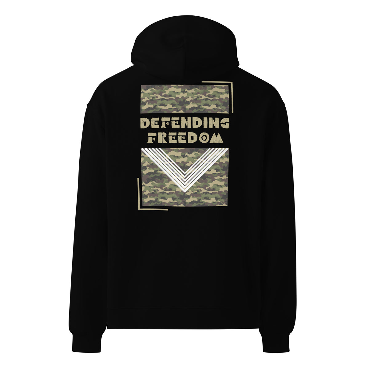 Camouflage Strength – A Tribute to Those Who Serve - Black - Hoodies