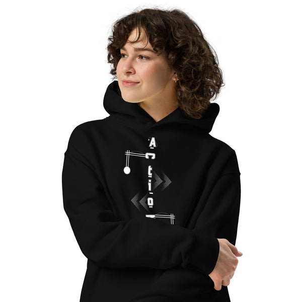 Move Forward - Dynamic Actions Hoodie - Black - Hoodies