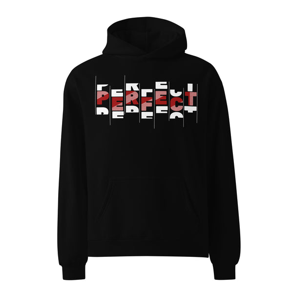 Fragmented Perfection - Modern Typographic Hoodie - - Hoodies