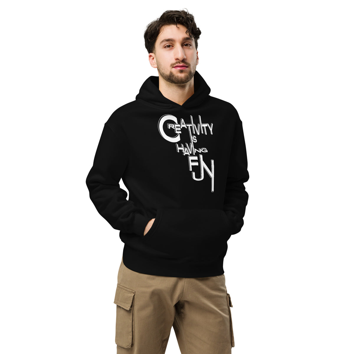 Playful Expression - Creativity Hoodie - Black - Hoodies