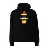 Respect Boundaries - Bold Caution Hoodie - - Hoodies