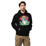 Rainbow Waves & Happy Days - Oversized Hoodie - - Hoodies