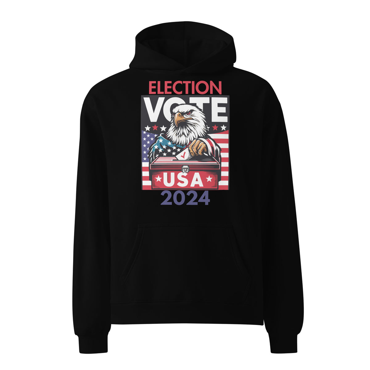 Patriotic Power - Eagle’s Call to Vote 2024 - - Hoodies