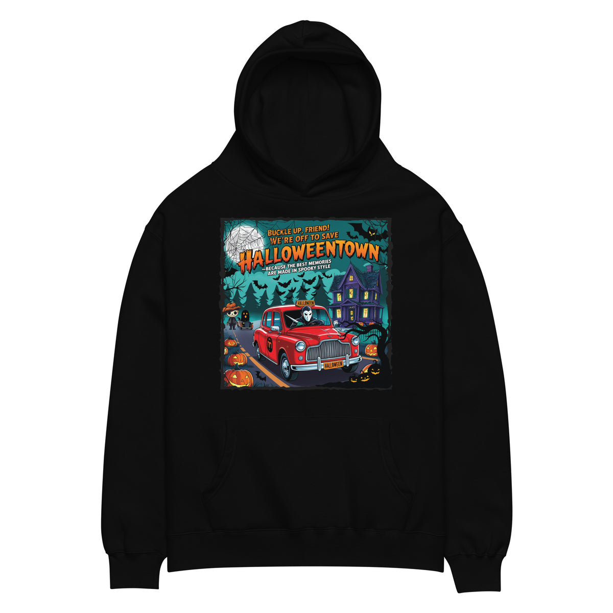 Halloween Haunt Cruiser - Stylish Oversized Hoodie - - Hoodies