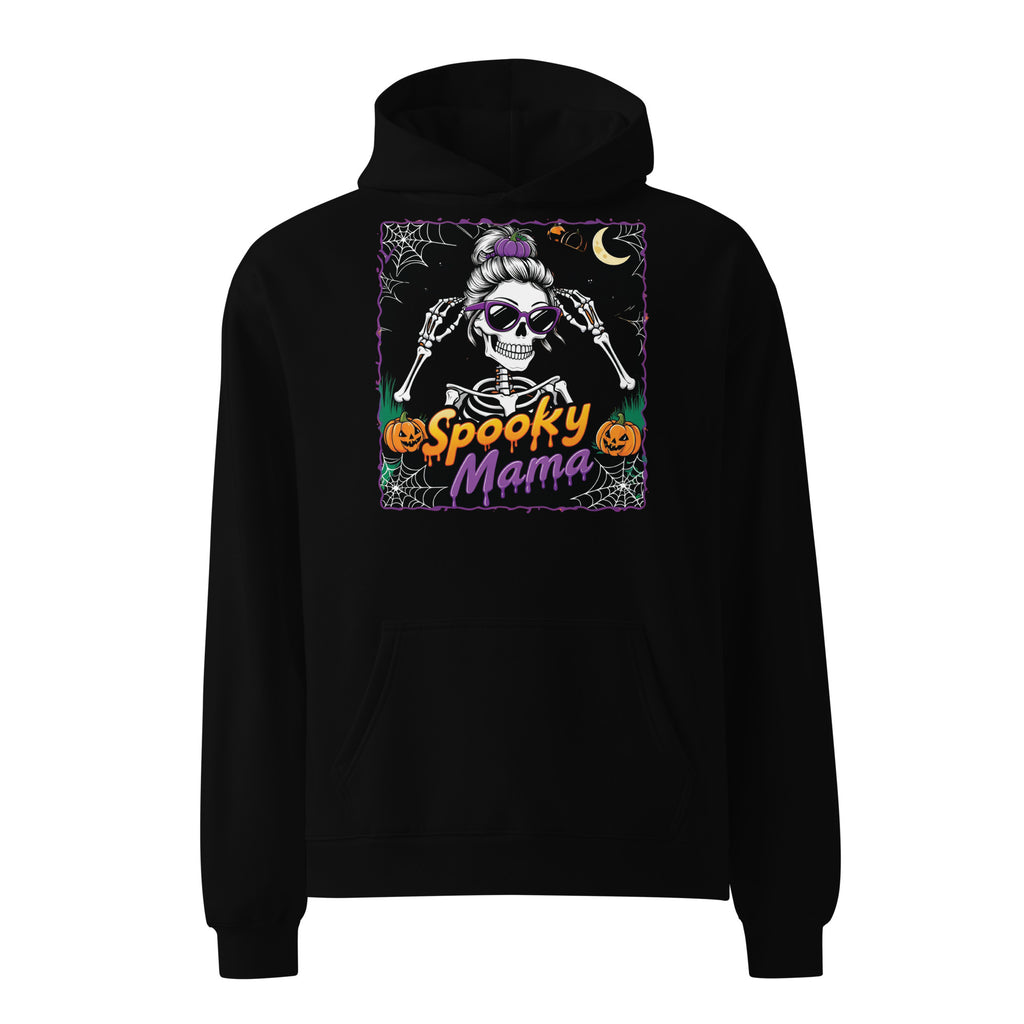 Spooky Mama Stylish Skeleton Hoodie - Black - Hoodies