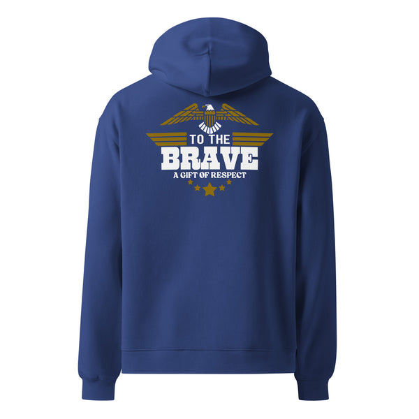 A Tribute in Gold - Military Symbolism and Style - Cobalt - Hoodies