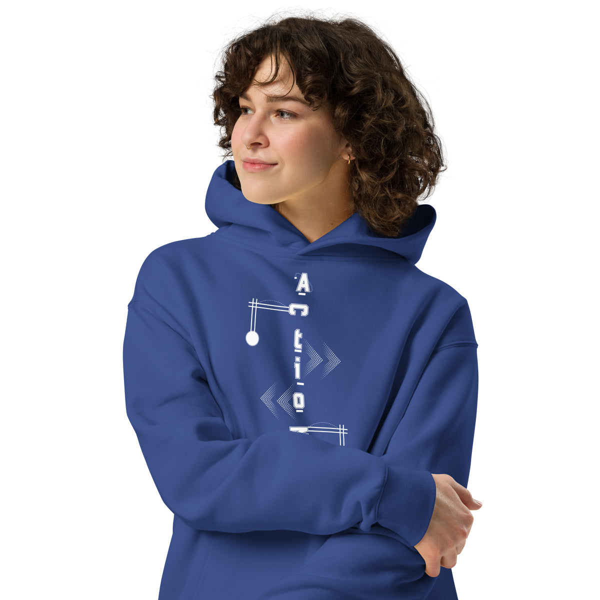 Move Forward - Dynamic Actions Hoodie - Cobalt - Hoodies