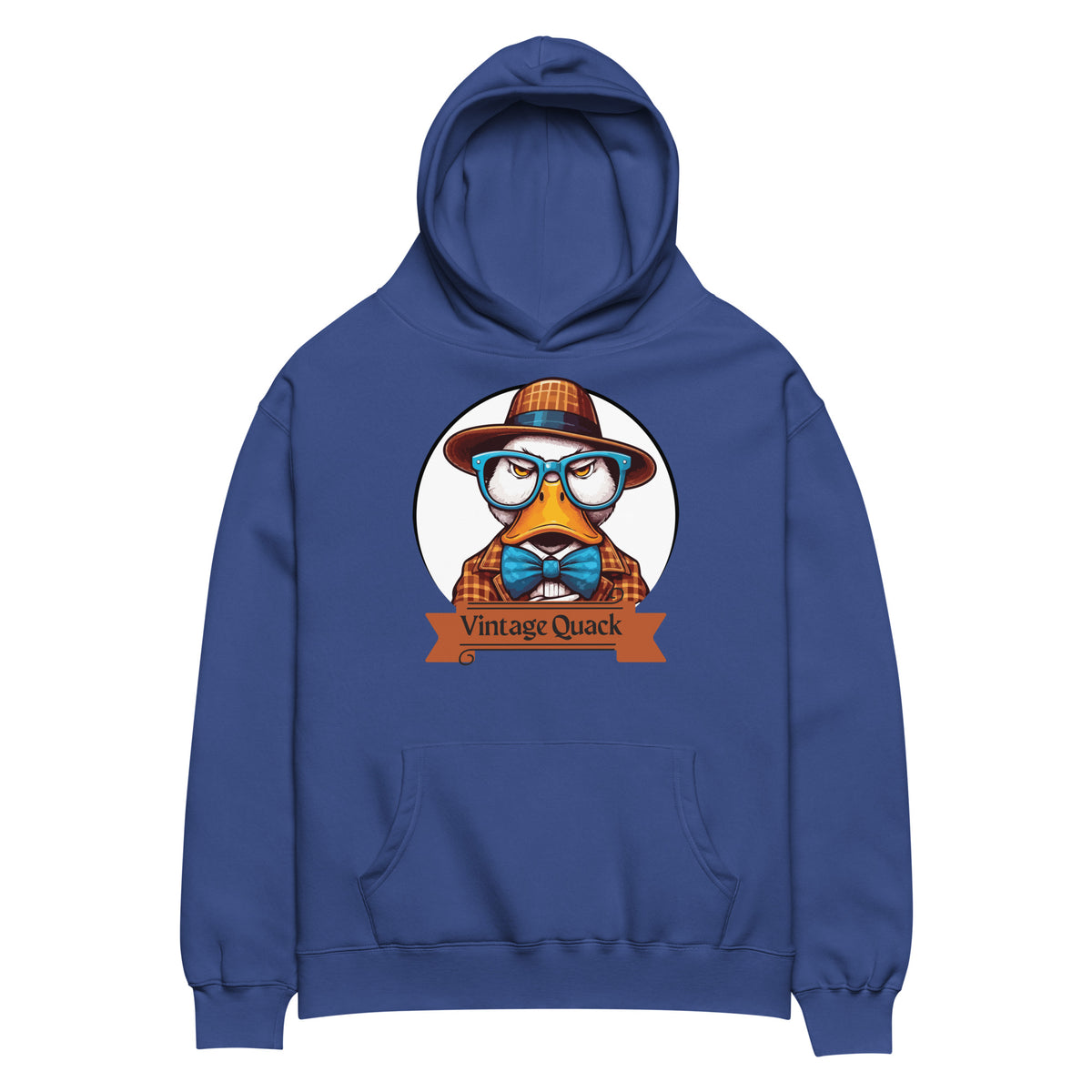 Retro Delight - Vintage Quack Hoodie - - Hoodies